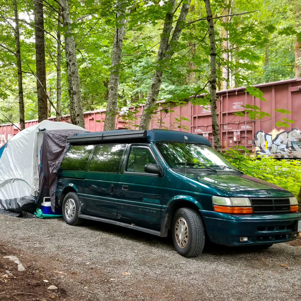 camper van parked