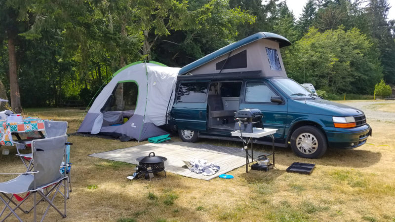 full camper van set up