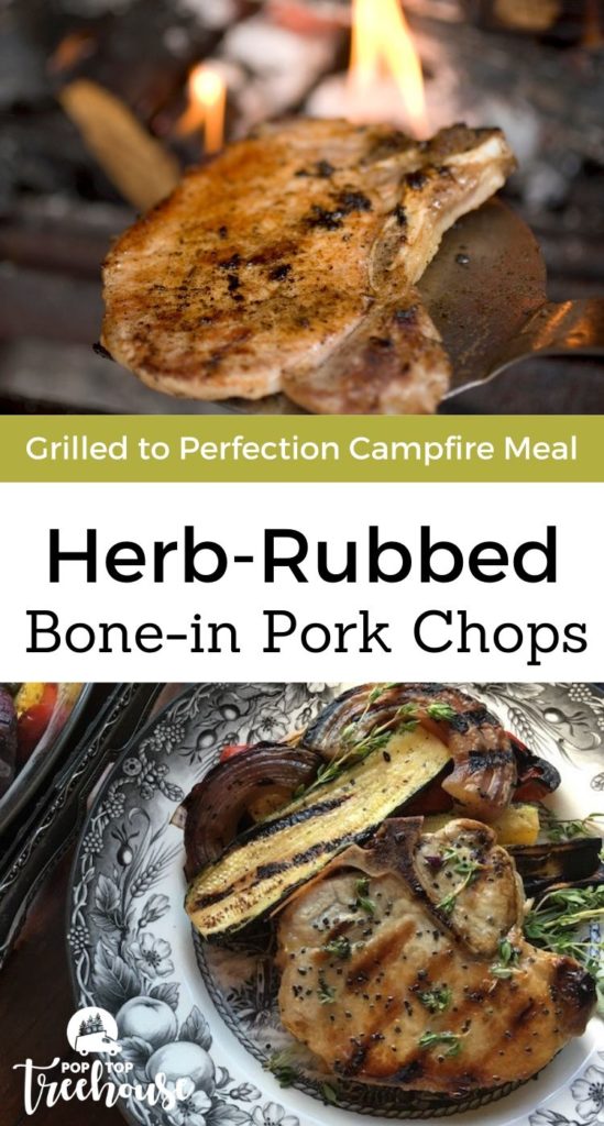 herb-rubbed pork chop recipe