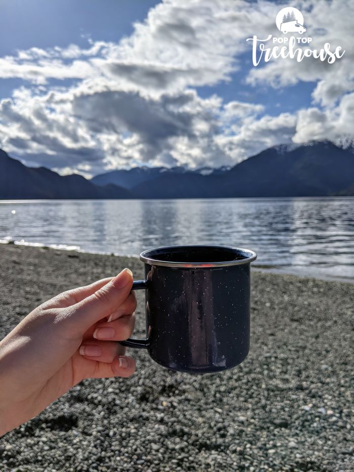 metal camping mug