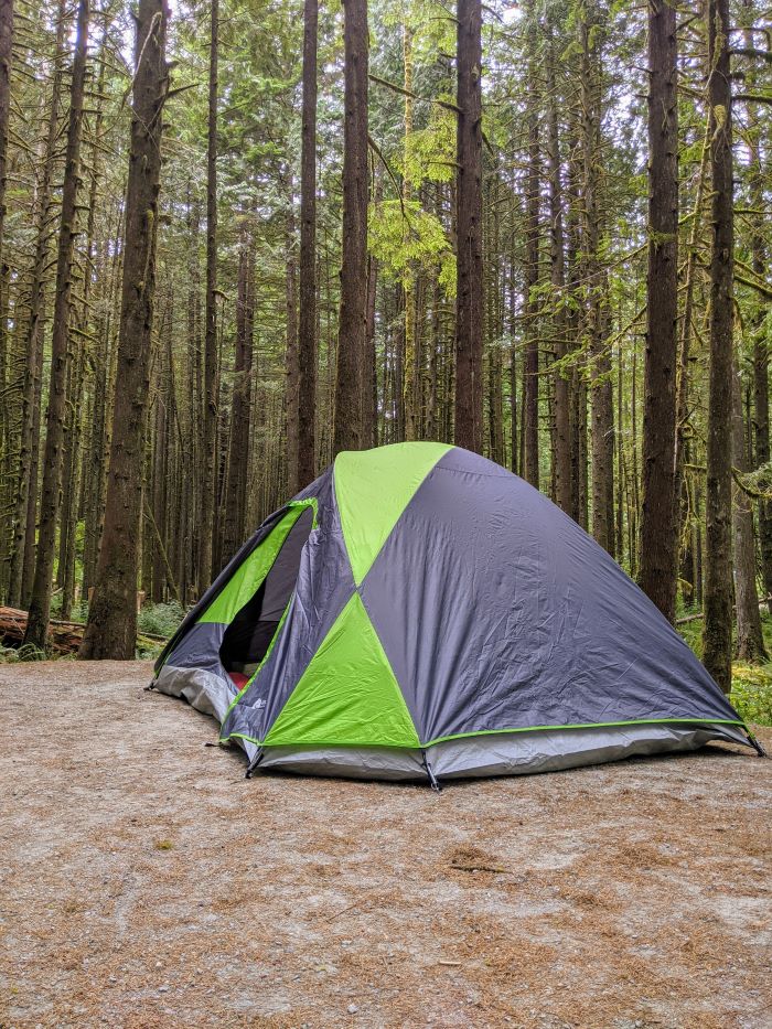 tenting at Golden Ears Provincial Park