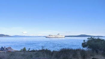 Ruckle Provincial Park ocean view with ferry