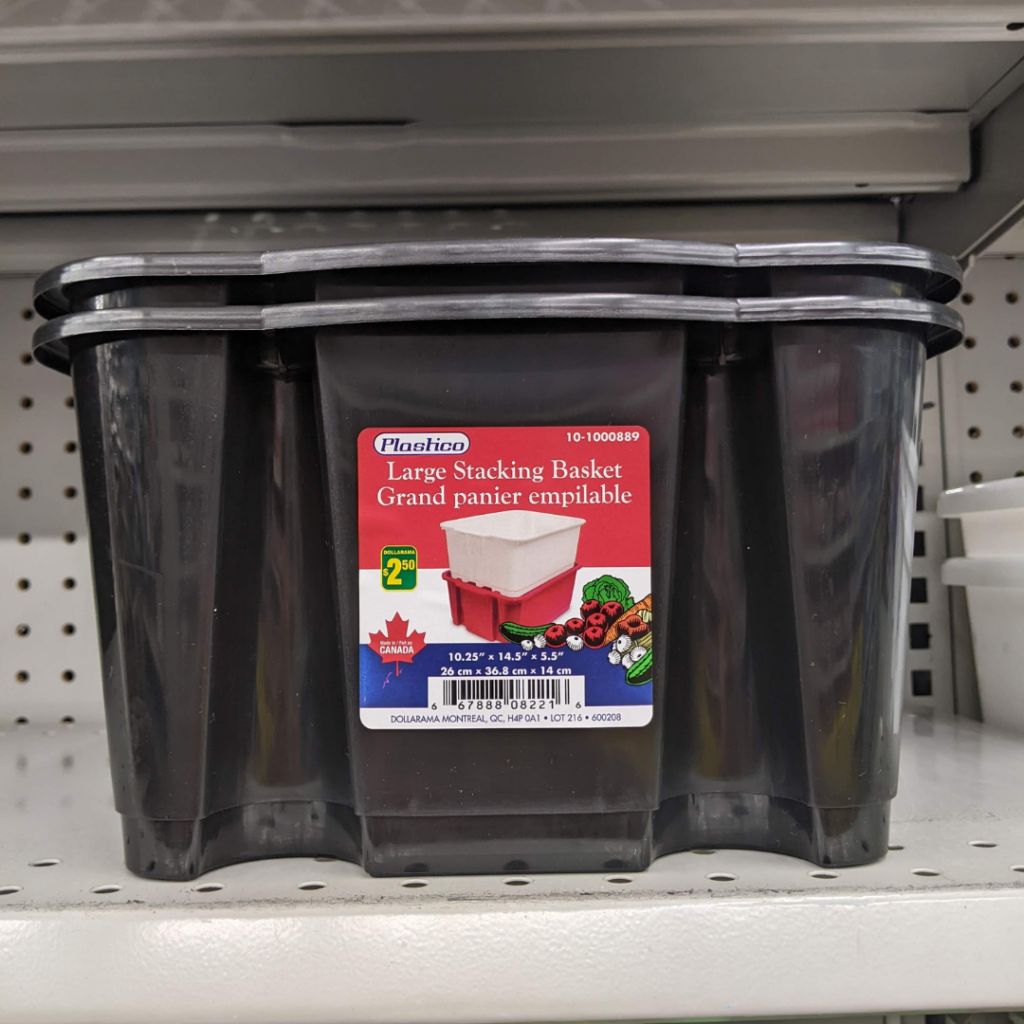 dollar store bin