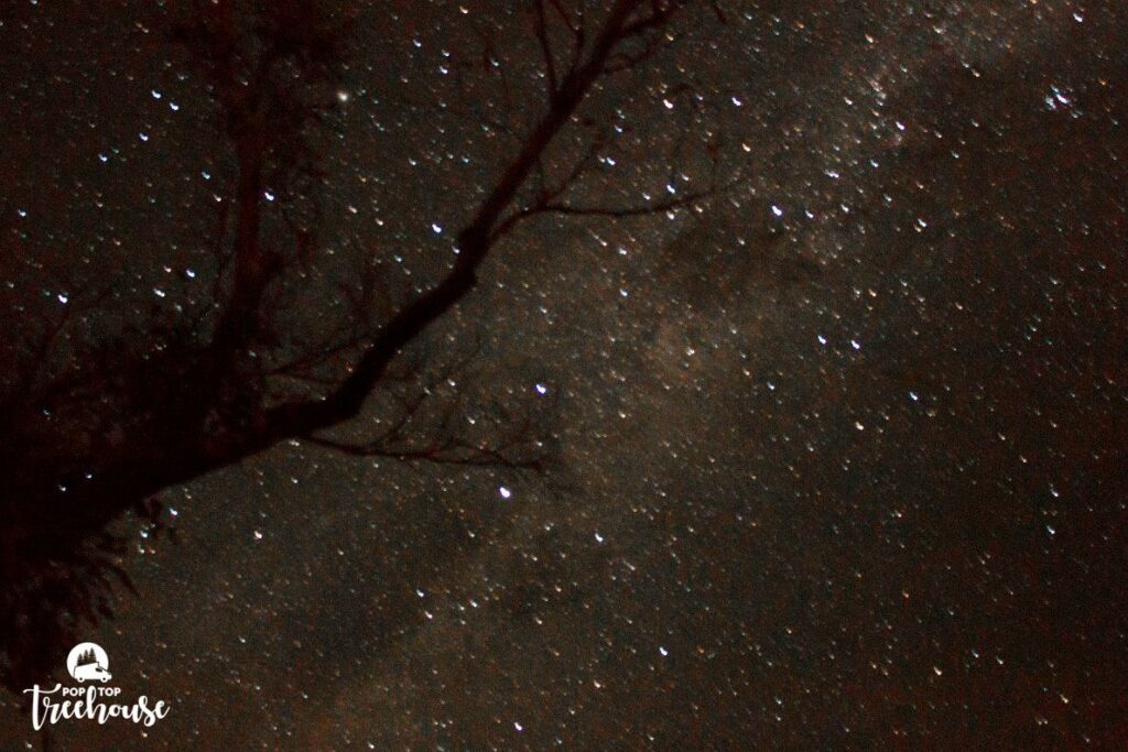 Night sky for stargazing